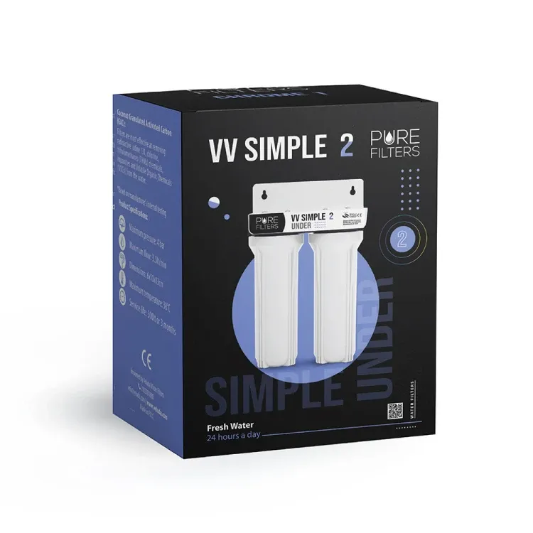 ΦΙΤΡΟ ΚΑΤΩ ΠΑΓΚΟΥ /ΚΕΝΤΡΙΚΗΣ ΠΑΡΟΧHΣ 2 ΣΤΑΔΙΩΝ PURE FILTERS VELUDA SIMPLE 2